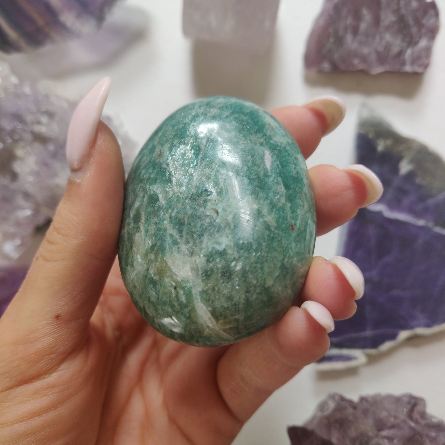 Amazonite Palm Stone (#27) - Simply Affinity