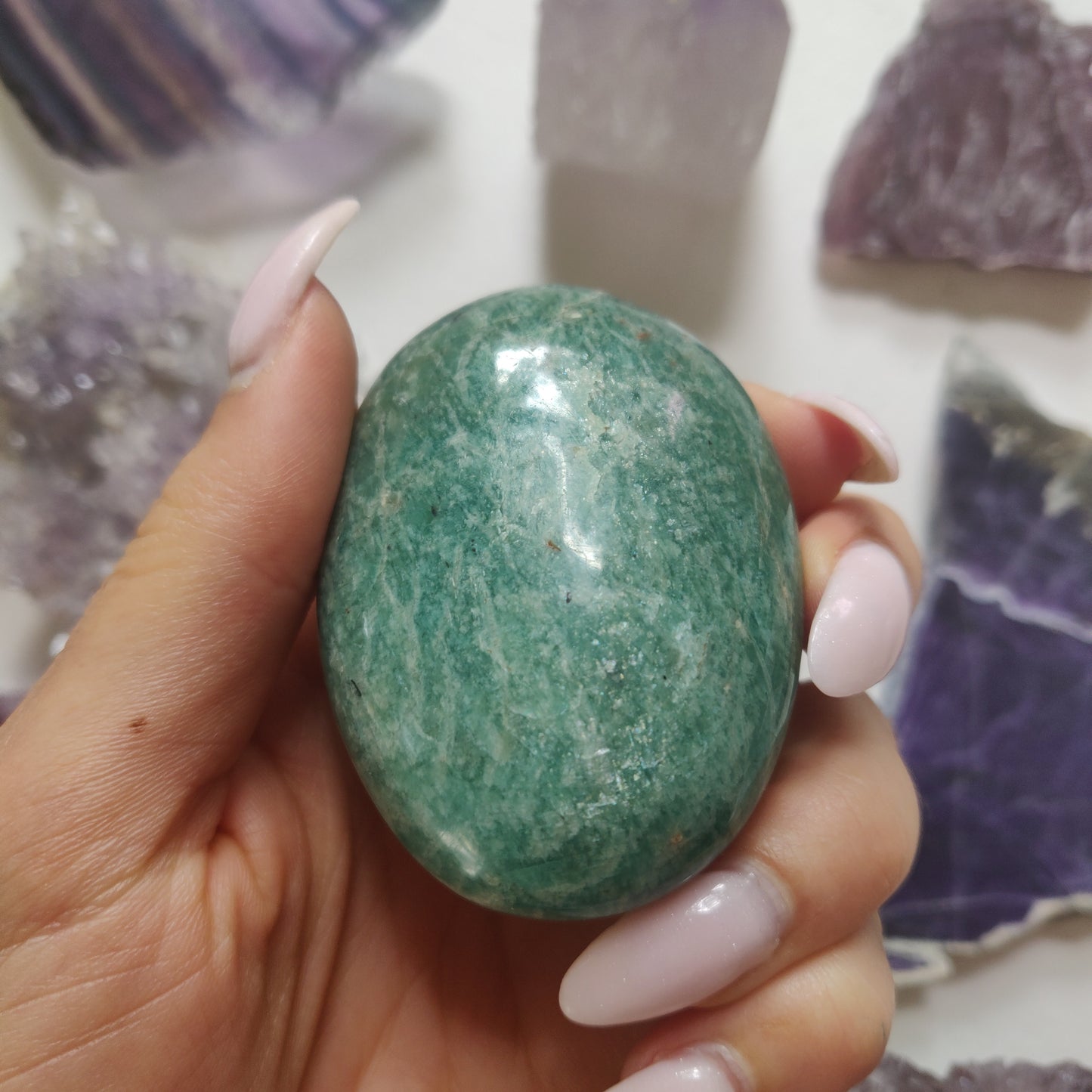 Amazonite Palm Stone (#27) - Simply Affinity