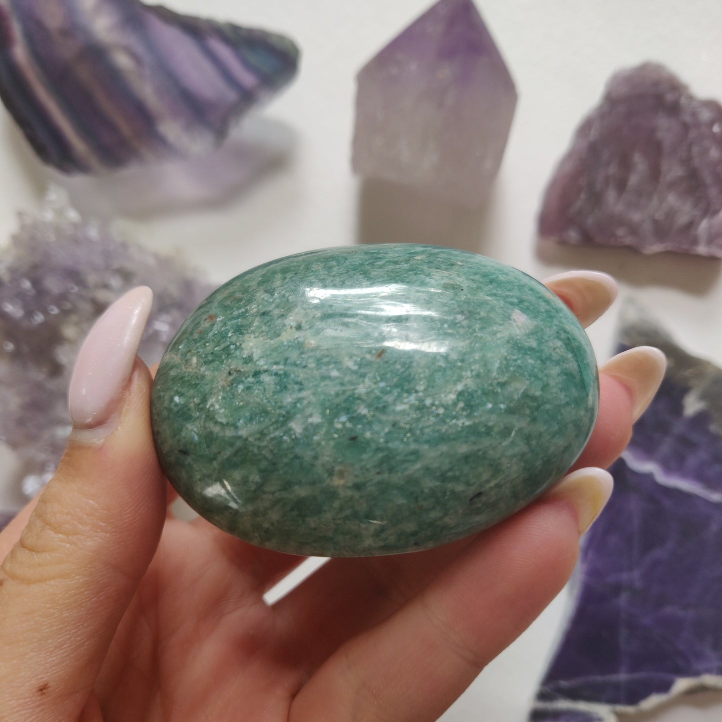 Amazonite Palm Stone (#27) - Simply Affinity