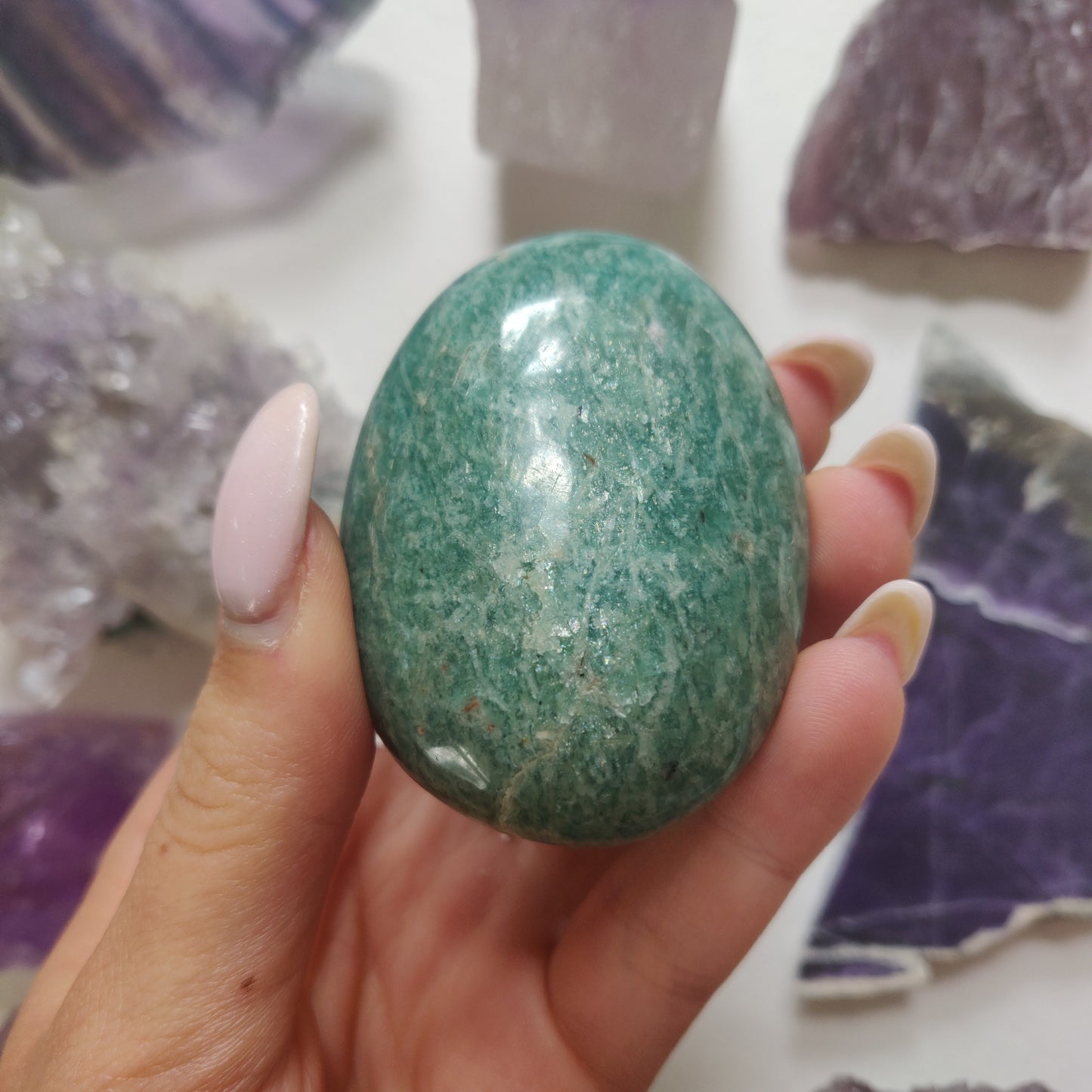 Amazonite Palm Stone (#27) - Simply Affinity