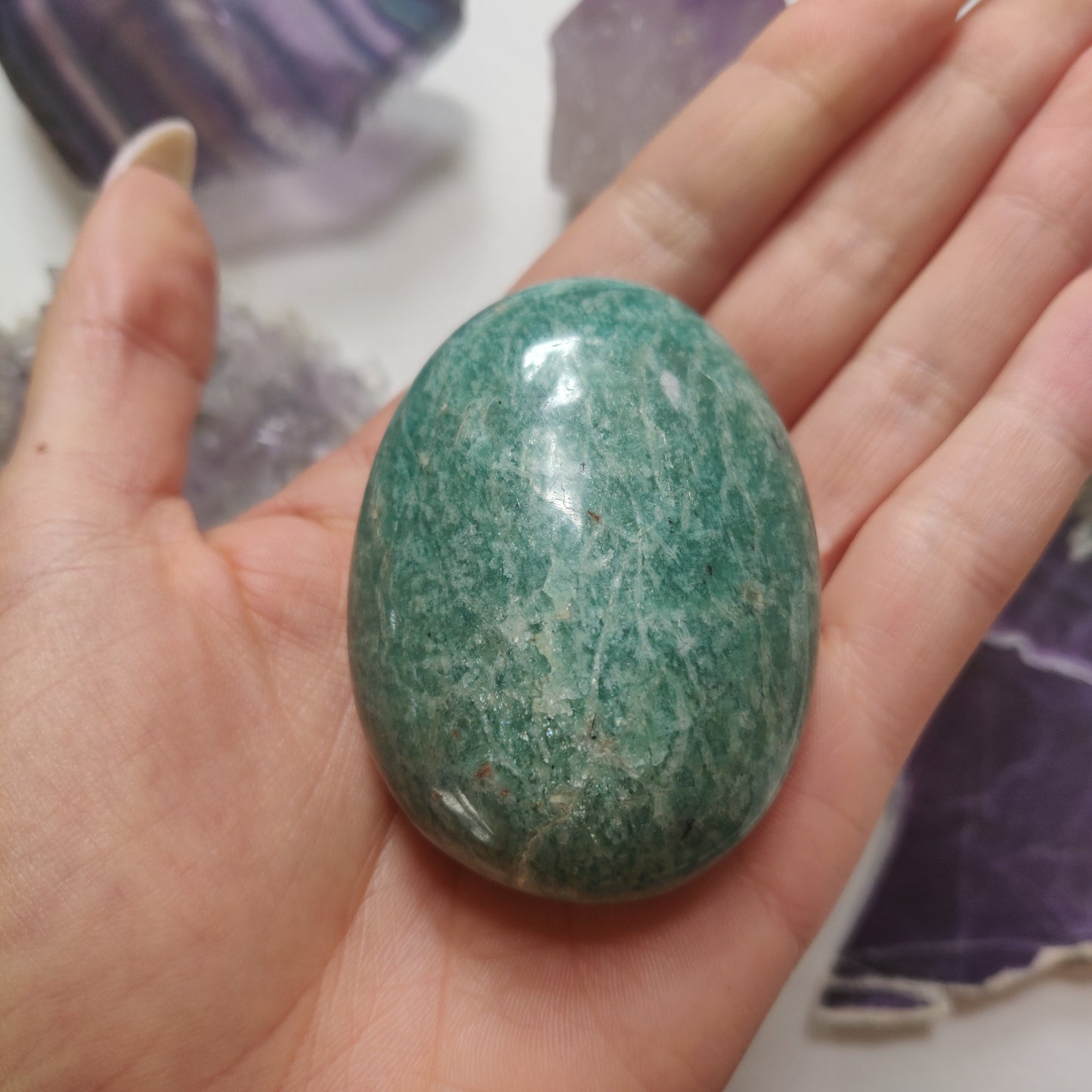 Amazonite Palm Stone (#27) - Simply Affinity