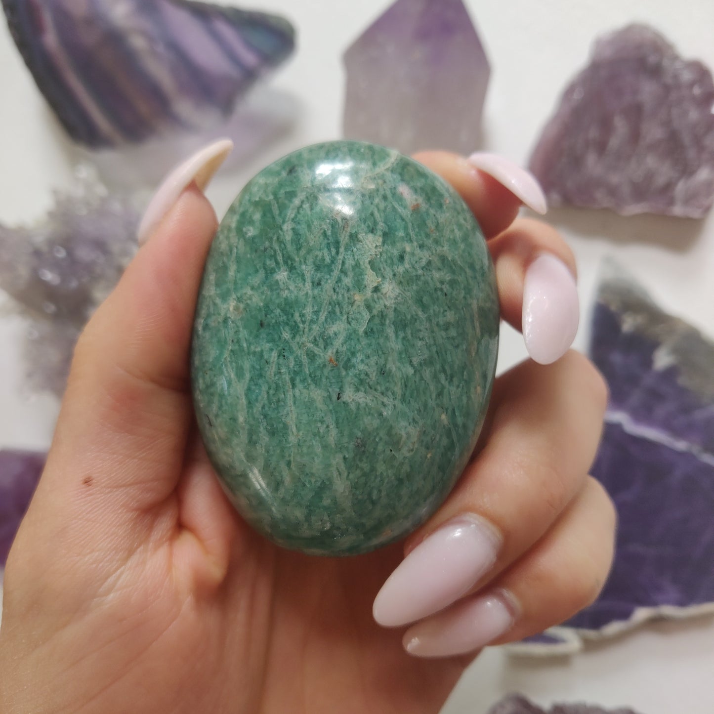 Amazonite Palm Stone (#27) - Simply Affinity