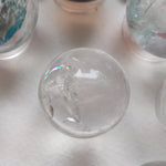 Clear Quartz Sphere with Rainbow Inclusions (#9) - Simply Affinity