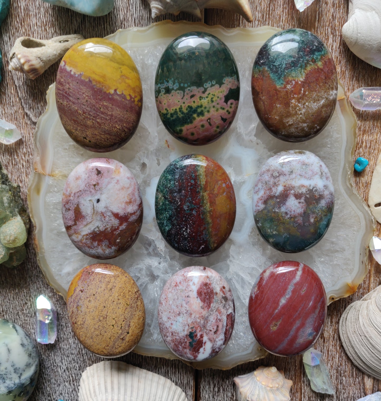 Ocean Jasper Palm Stones - Choose your Favorites - Simply Affinity