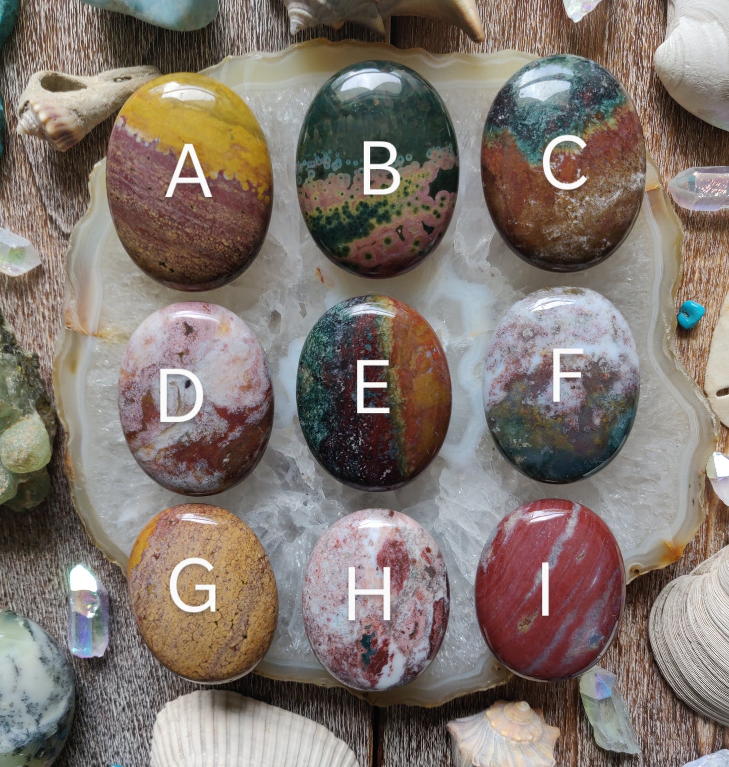 Ocean Jasper Palm Stones - Choose your Favorites - Simply Affinity