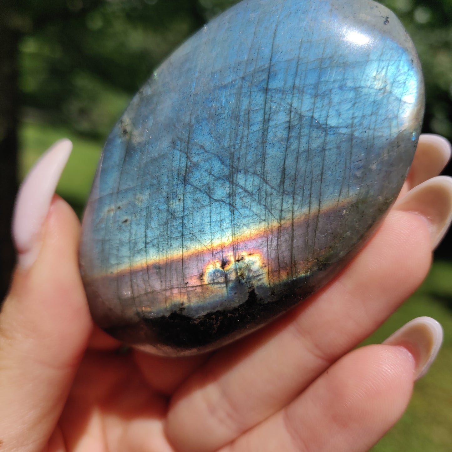 Labradorite Palm Stone (#31) - Simply Affinity