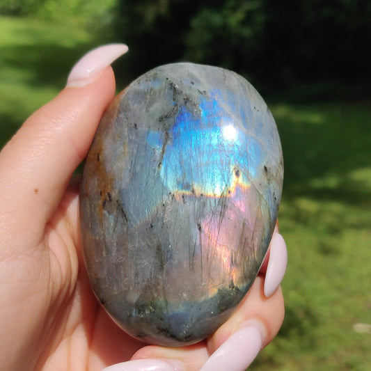 Labradorite Palm Stone (#81) - Simply Affinity