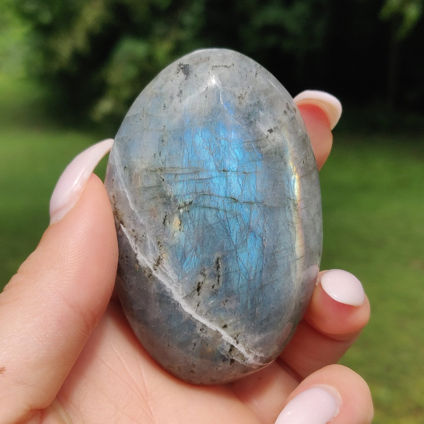 Labradorite Palm Stone (#112) - Simply Affinity
