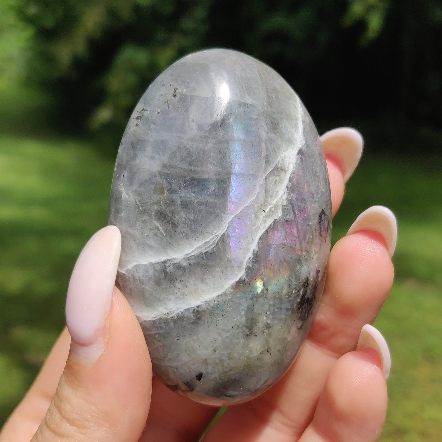 Labradorite Palm Stone (#112) - Simply Affinity
