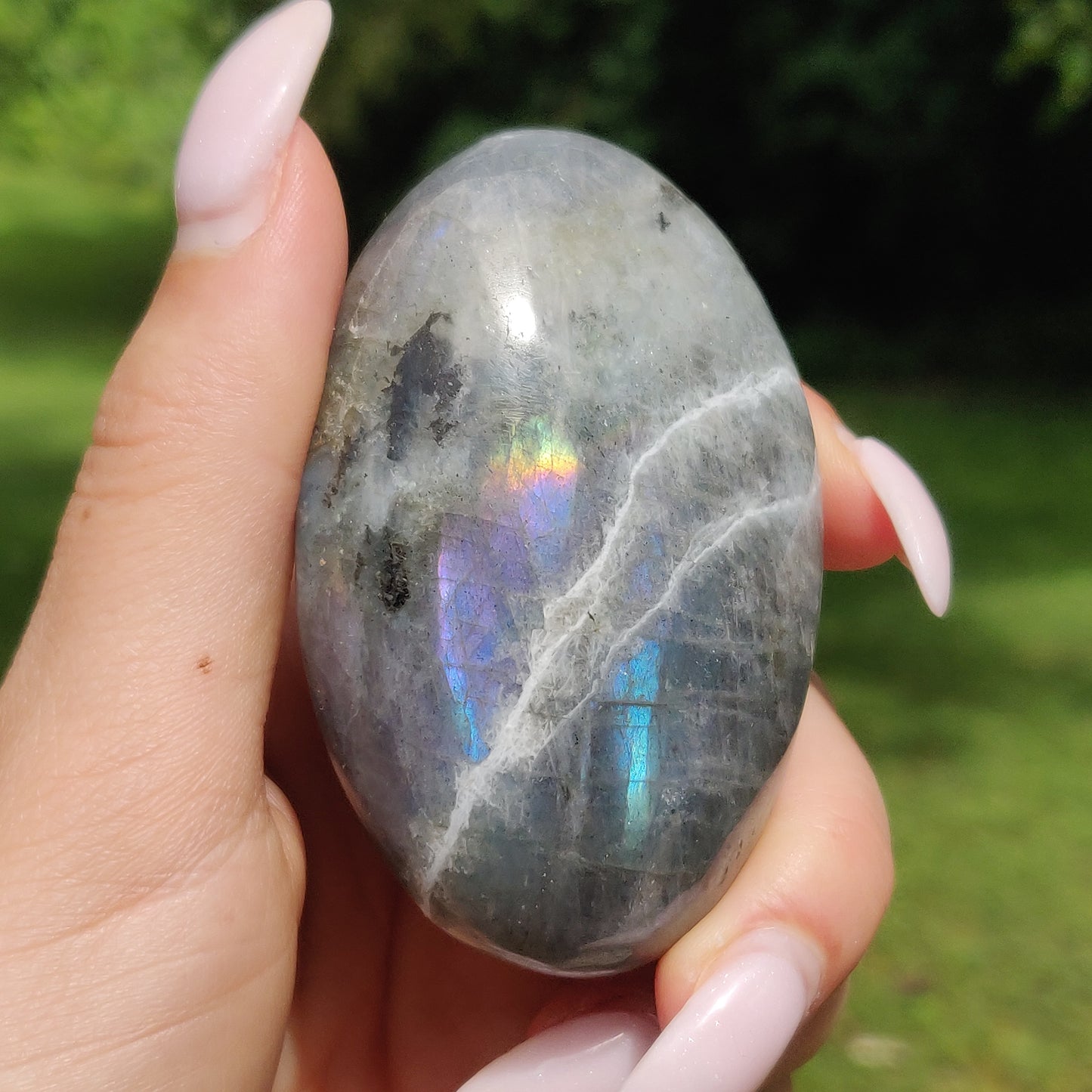 Labradorite Palm Stone (#112) - Simply Affinity