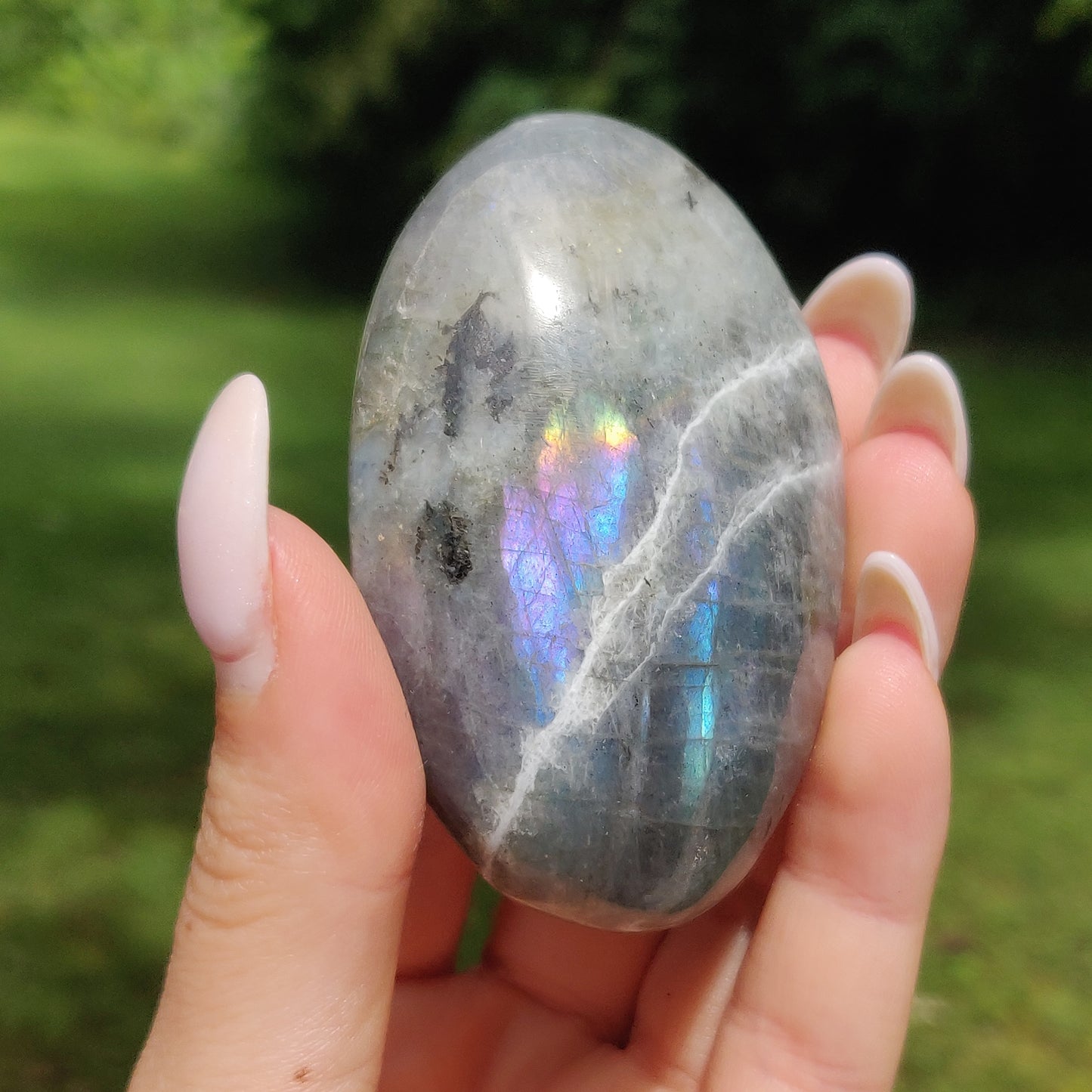 Labradorite Palm Stone (#112) - Simply Affinity