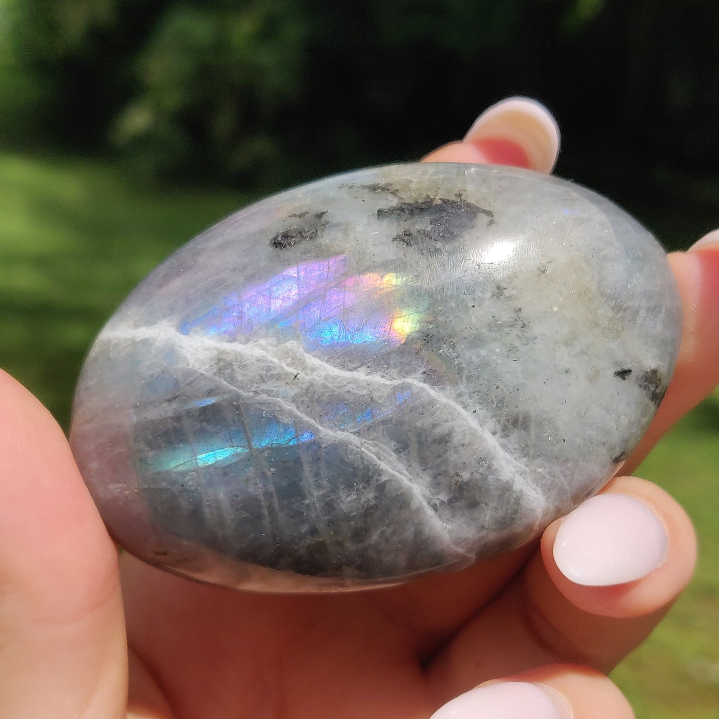 Labradorite Palm Stone (#112) - Simply Affinity