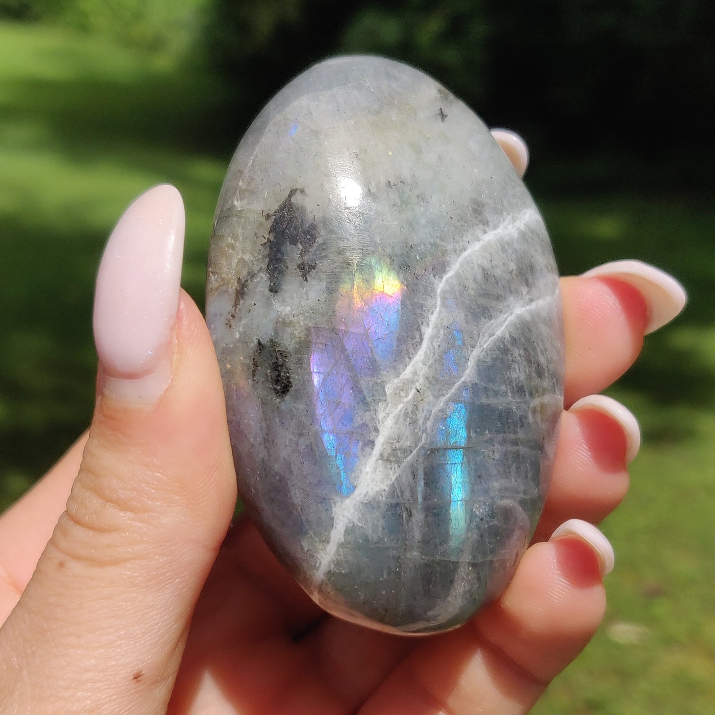 Labradorite Palm Stone (#112) - Simply Affinity
