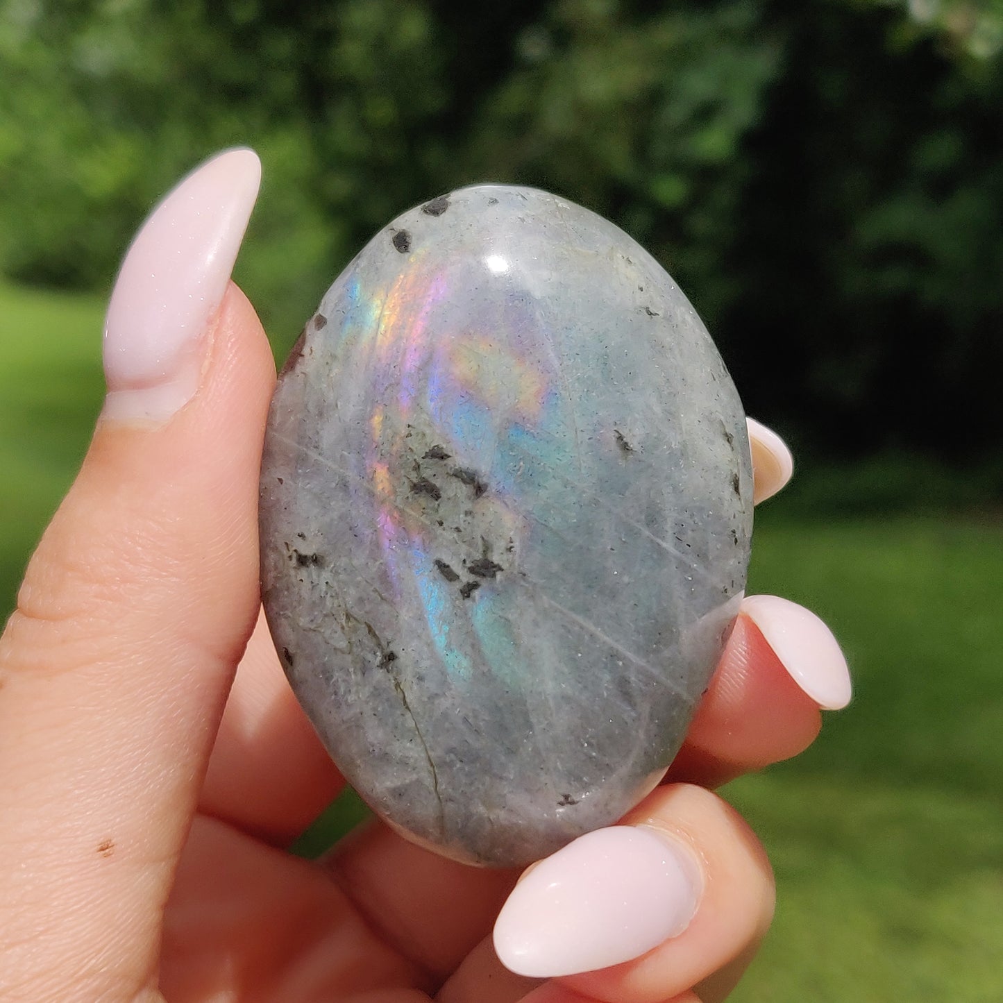 Labradorite Palm Stone (#184) - Simply Affinity