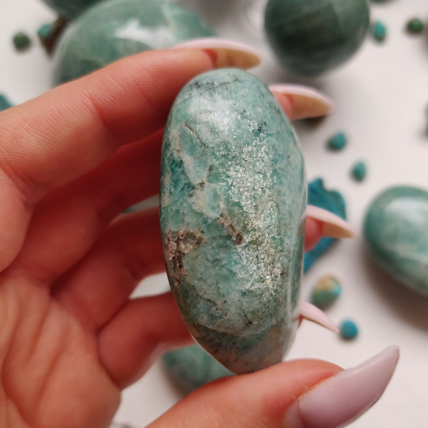 Amazonite Palm Stone (#32) - Simply Affinity