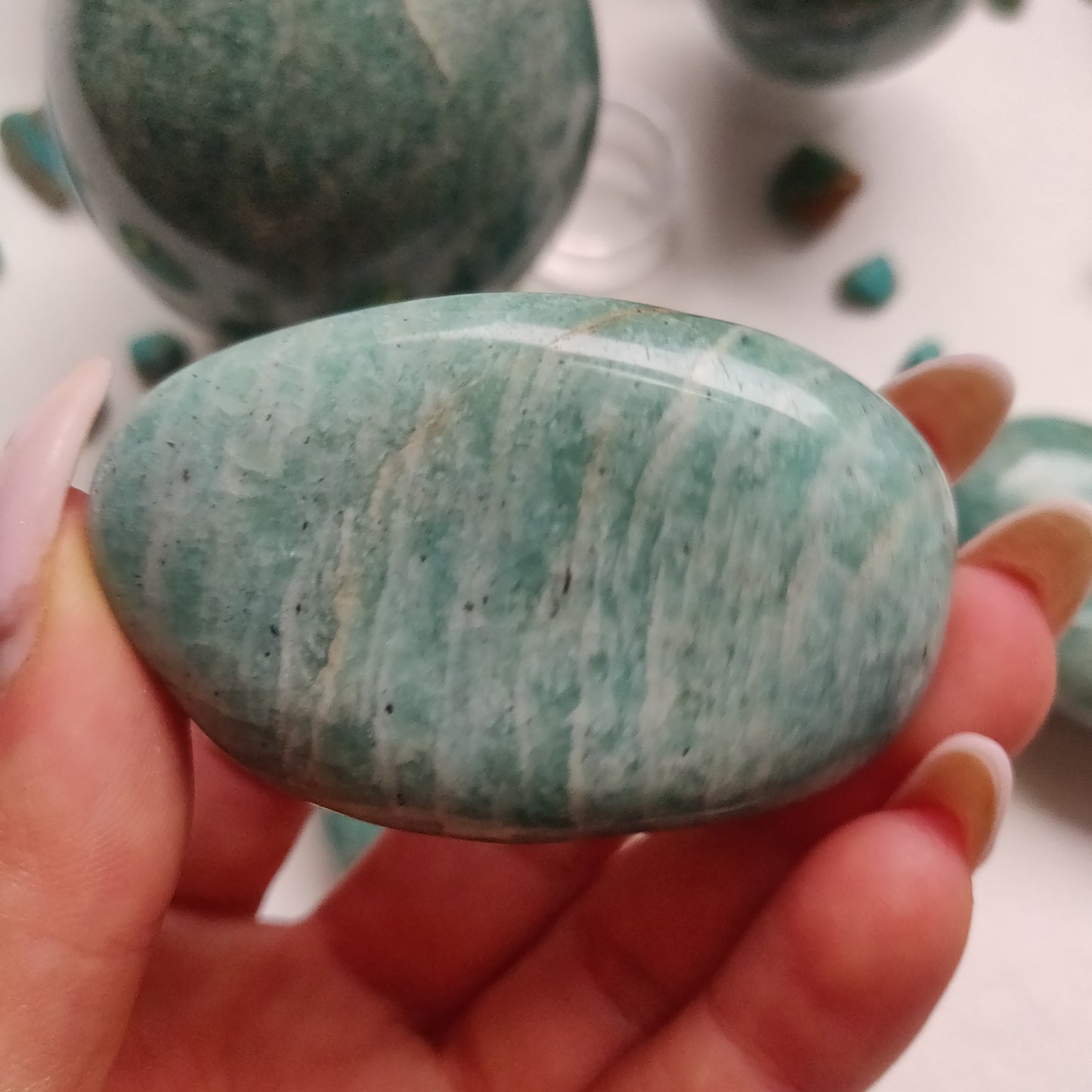 Amazonite Palm Stone (#32) - Simply Affinity