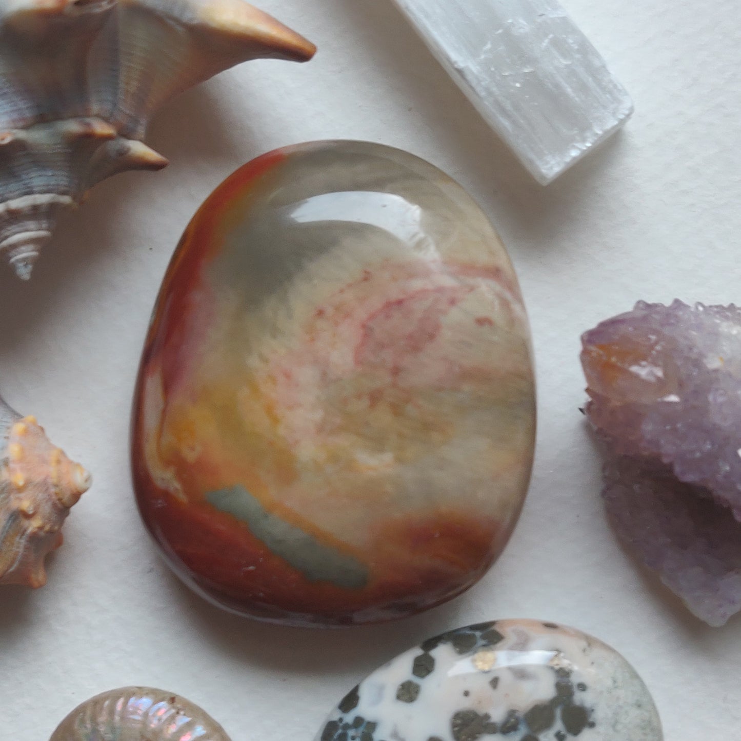Polychrome Jasper Palm Stone (#9) - Simply Affinity