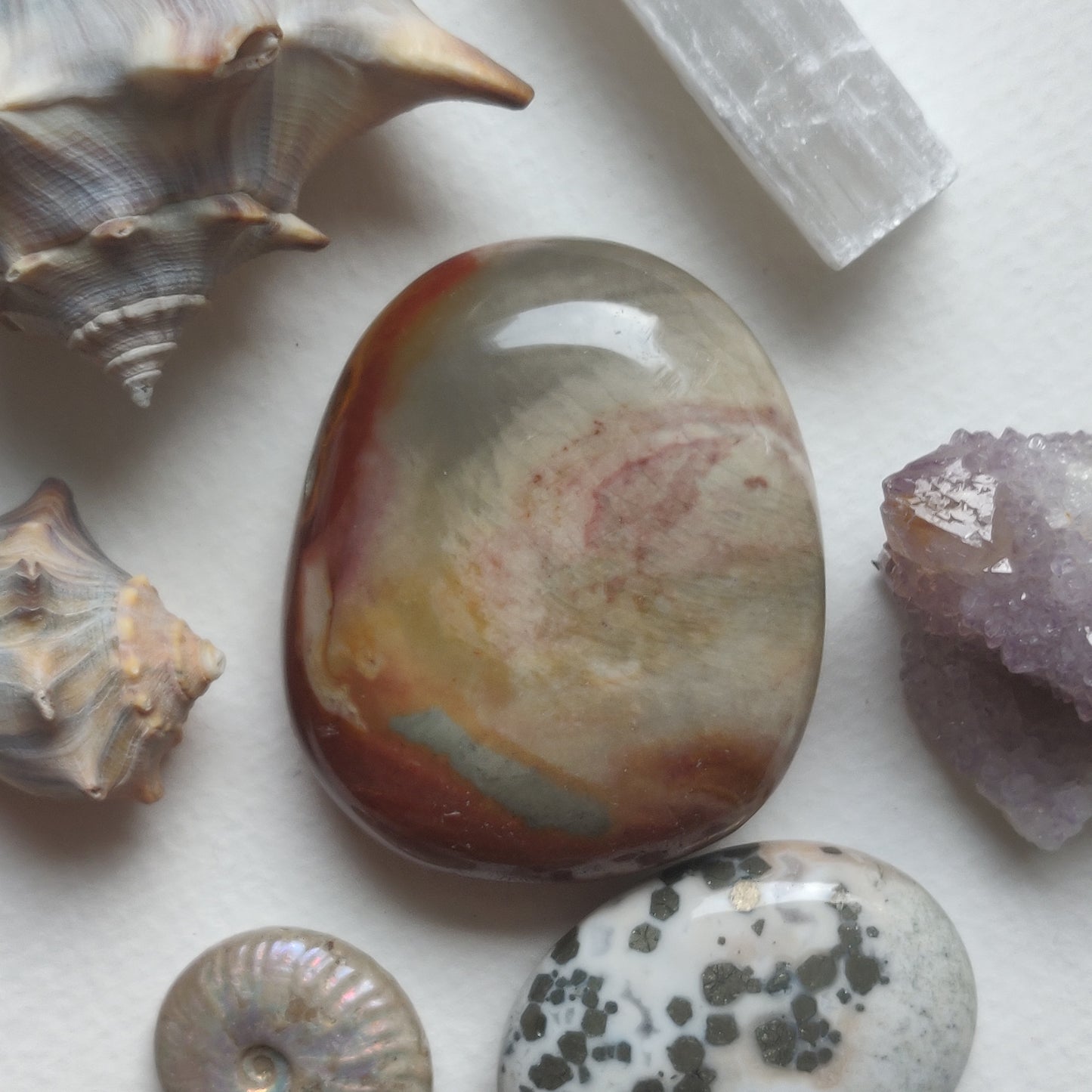Polychrome Jasper Palm Stone (#9) - Simply Affinity