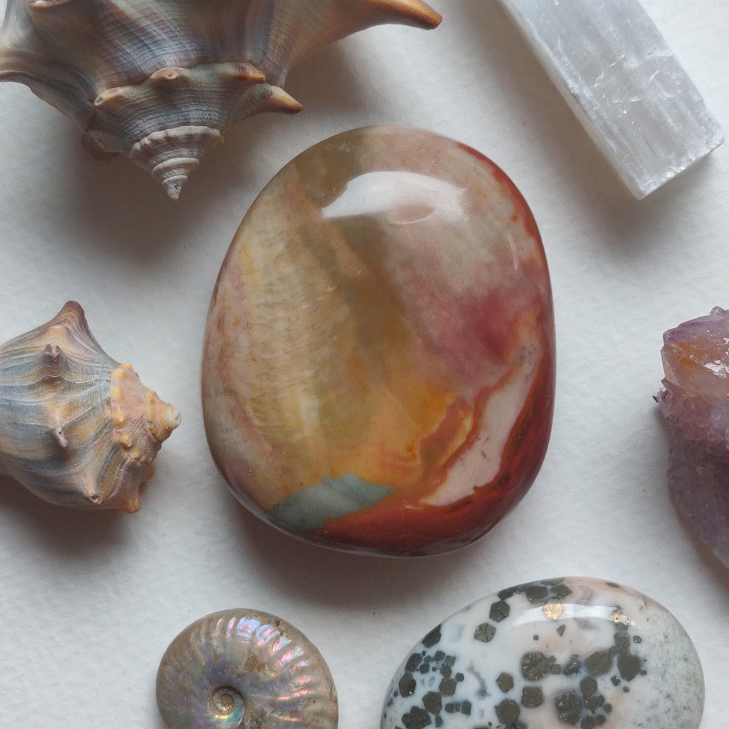 Polychrome Jasper Palm Stone (#9) - Simply Affinity