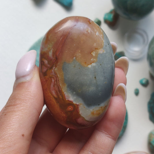Polychrome Jasper Palm Stone (#12) - Simply Affinity