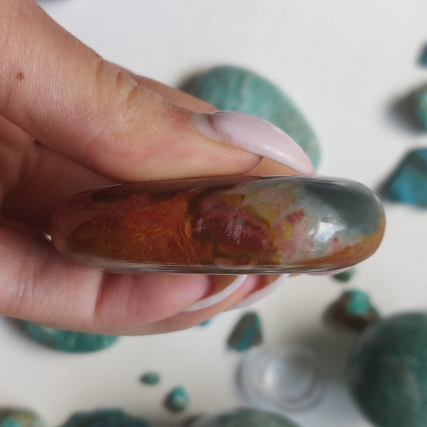 Polychrome Jasper Palm Stone (#12) - Simply Affinity