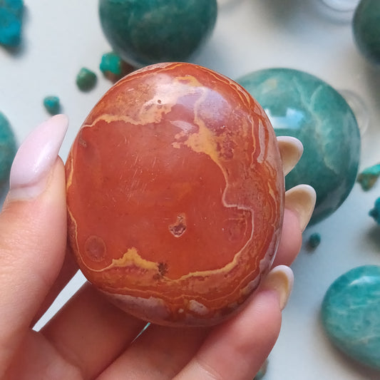 Polychrome Jasper Palm Stone (#13) - Simply Affinity