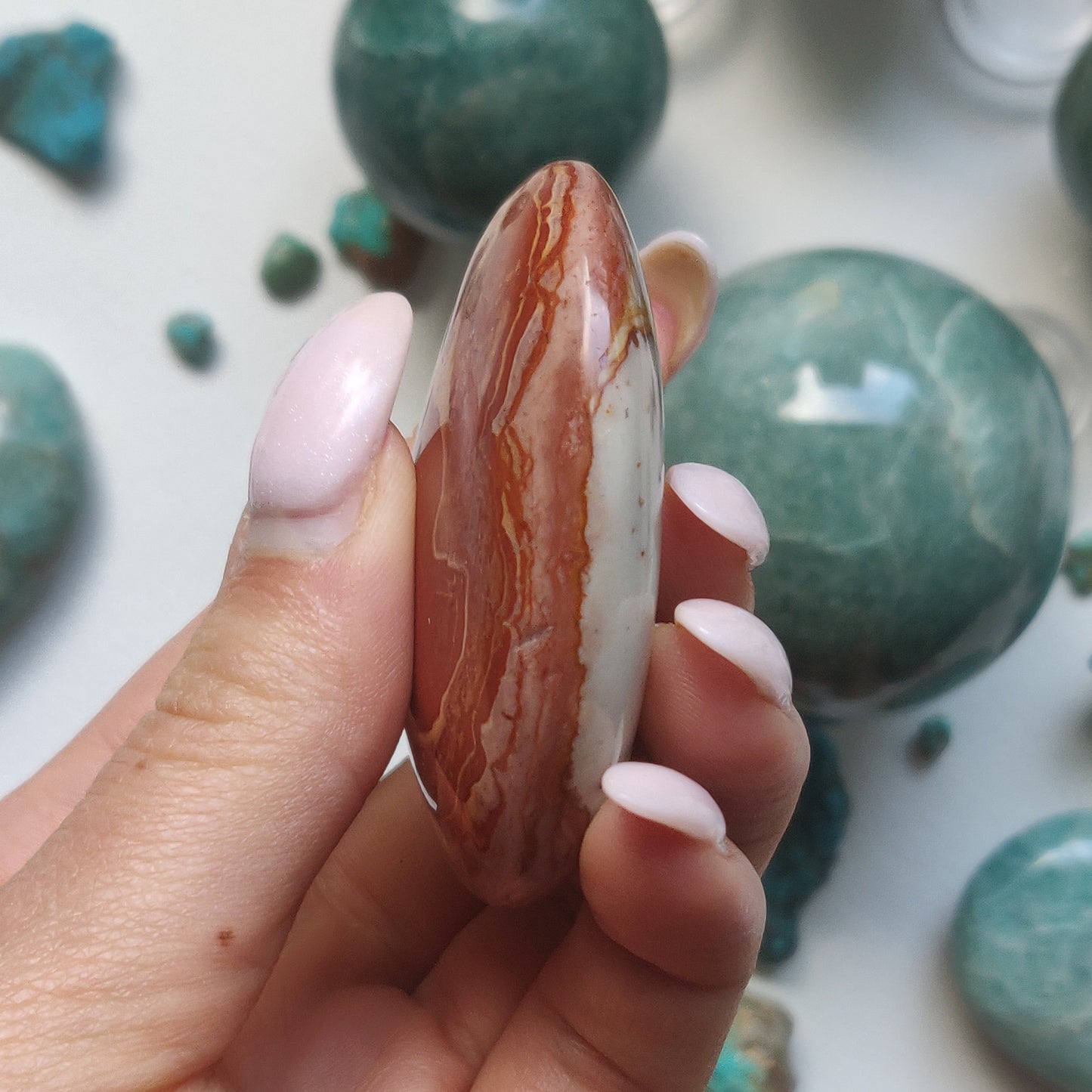 Polychrome Jasper Palm Stone (#13) - Simply Affinity