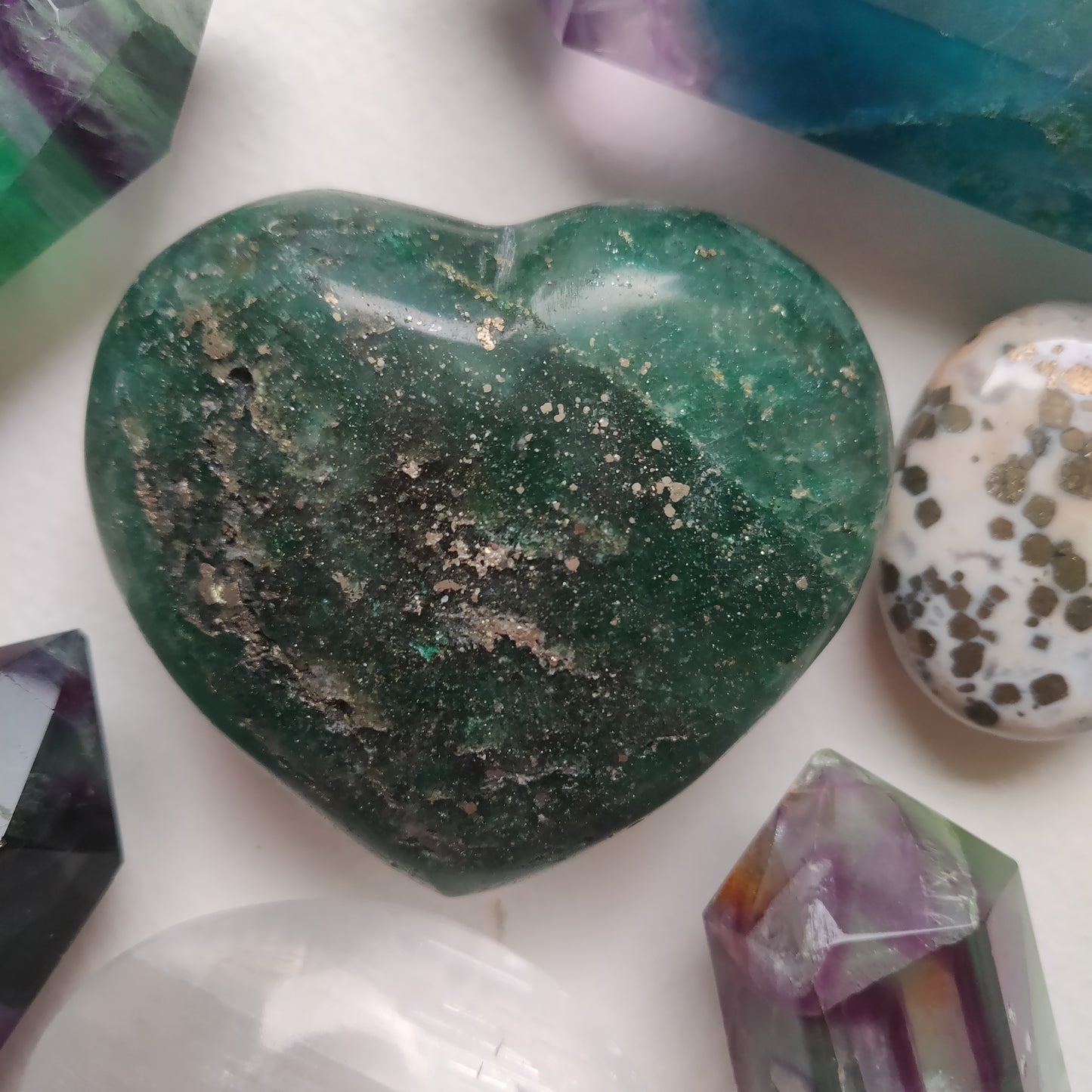Fuchsite Heart (#1) - Simply Affinity