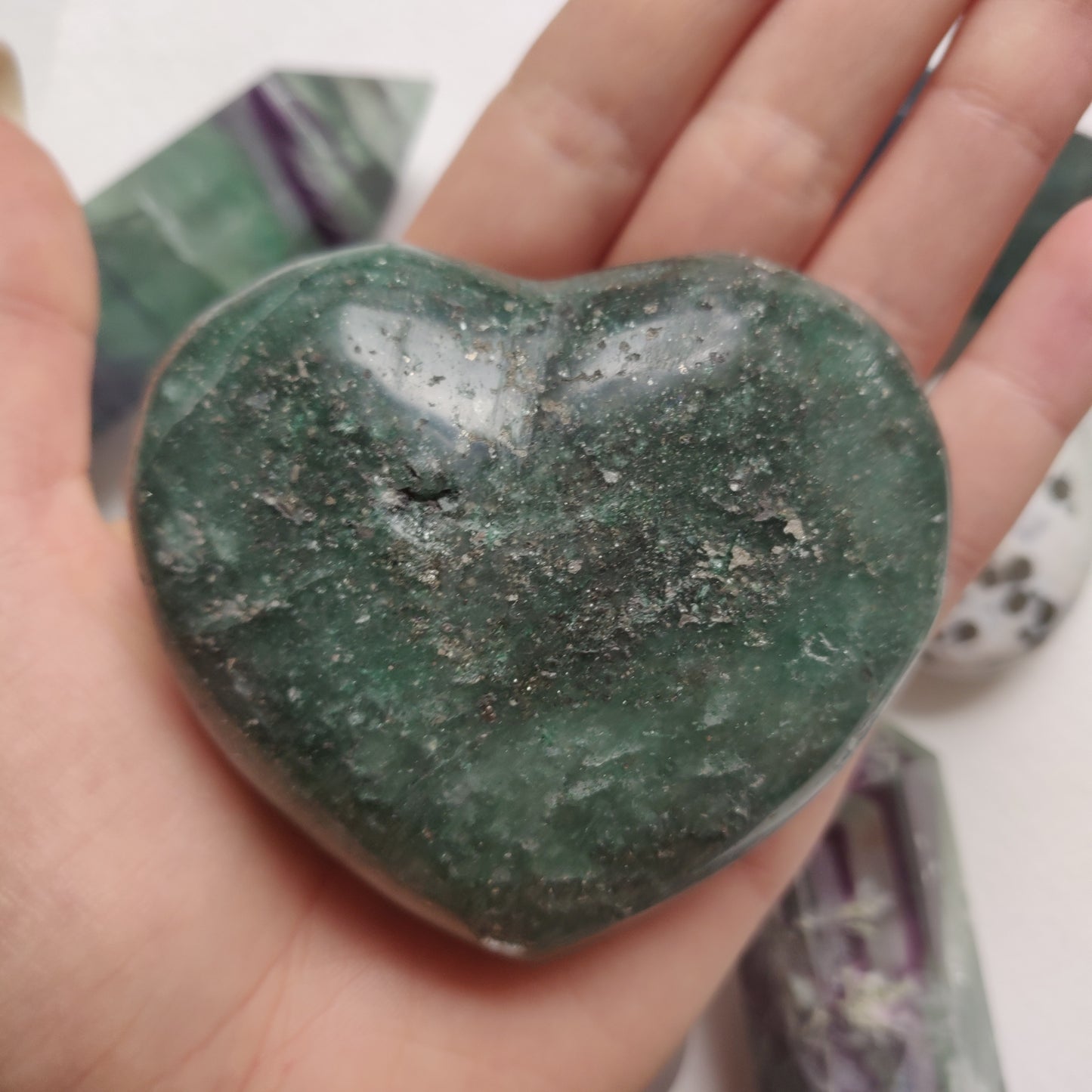 Fuchsite Heart (#1) - Simply Affinity