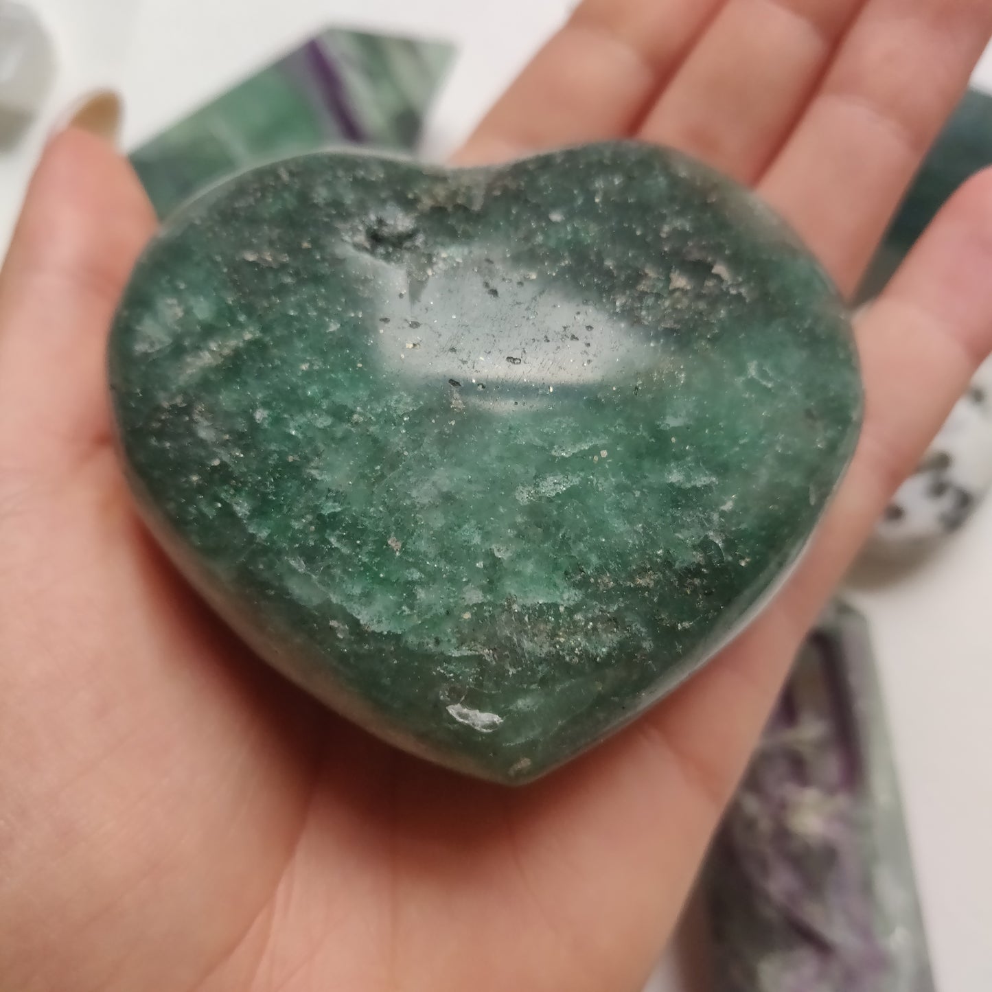 Fuchsite Heart (#1) - Simply Affinity