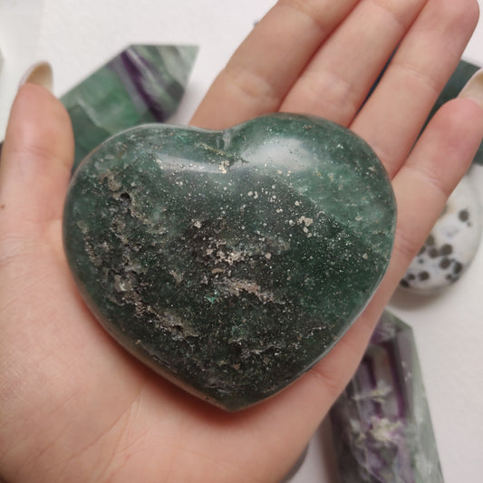 Fuchsite Heart (#1) - Simply Affinity