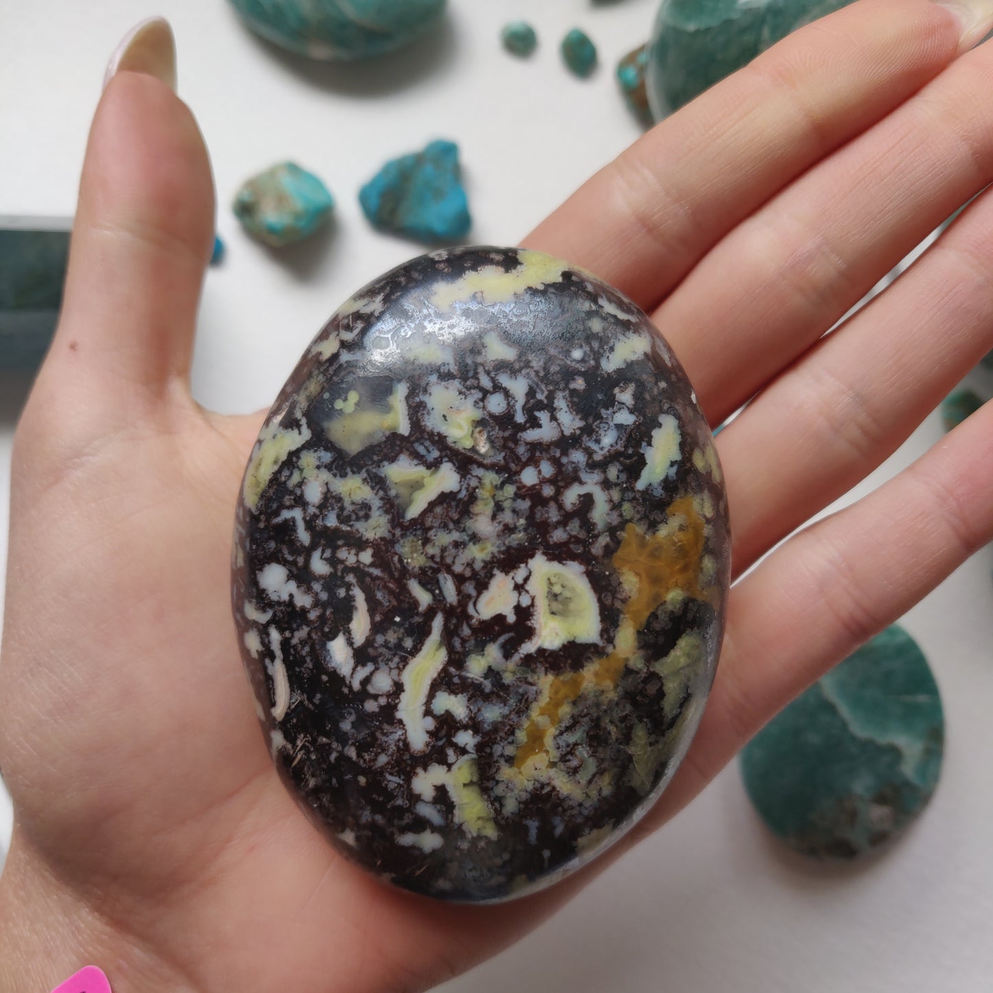 Matrix Green Opal Palm Stone (#1) - Simply Affinity