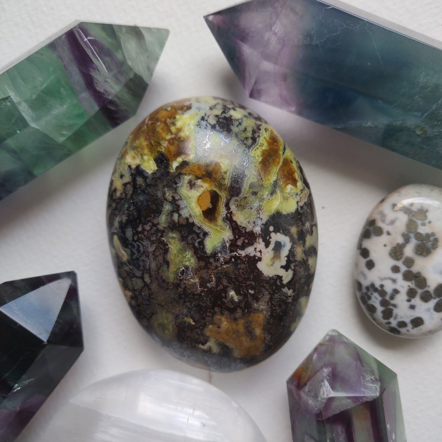 Matrix Green Opal Palm Stone (#1) - Simply Affinity