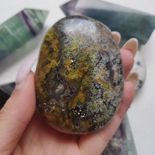 Matrix Green Opal Palm Stone (#2) - Simply Affinity