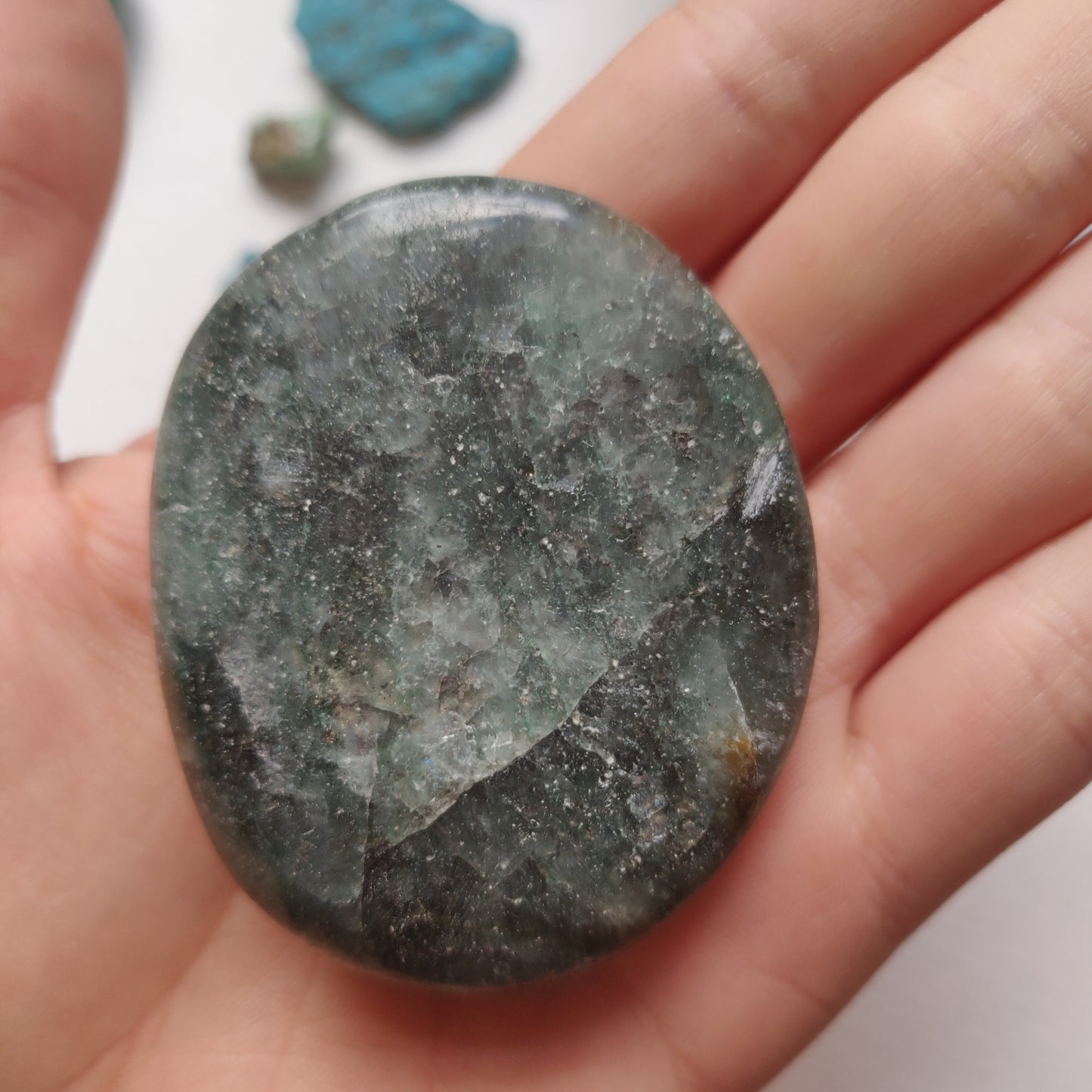 Fuchsite Palm Stone (#7) - Simply Affinity