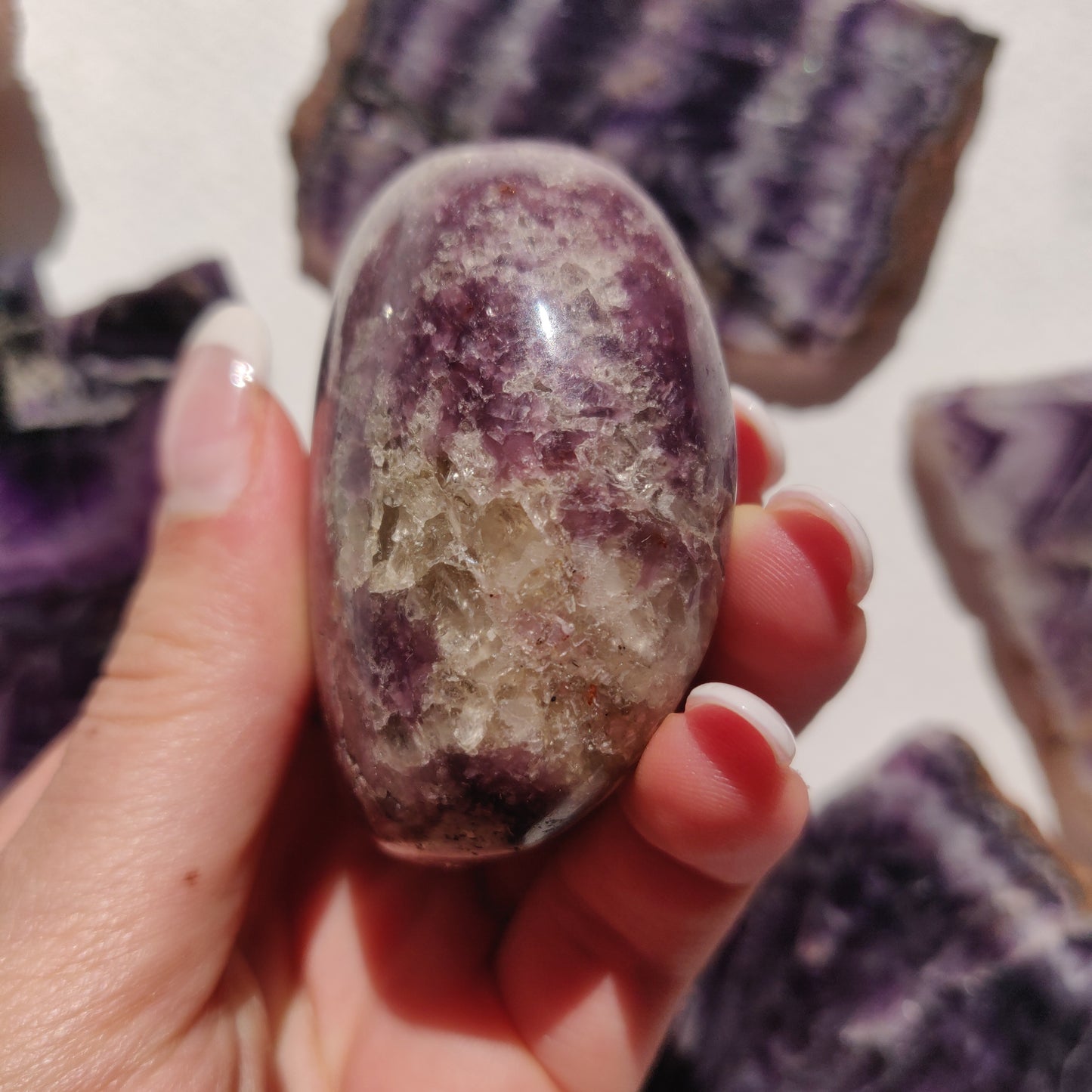 Lepidolite Palm Stone (#1) - Simply Affinity