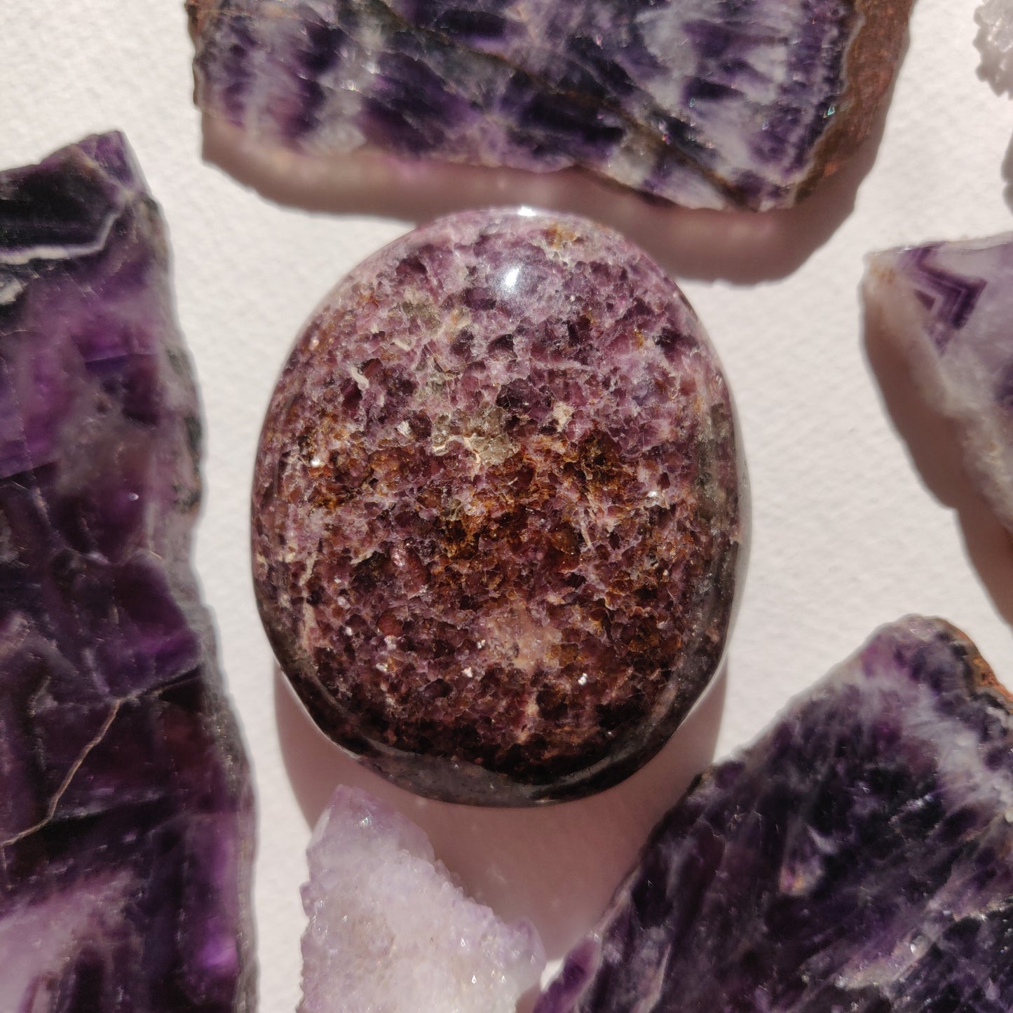Lepidolite Palm Stone (#8) - Simply Affinity