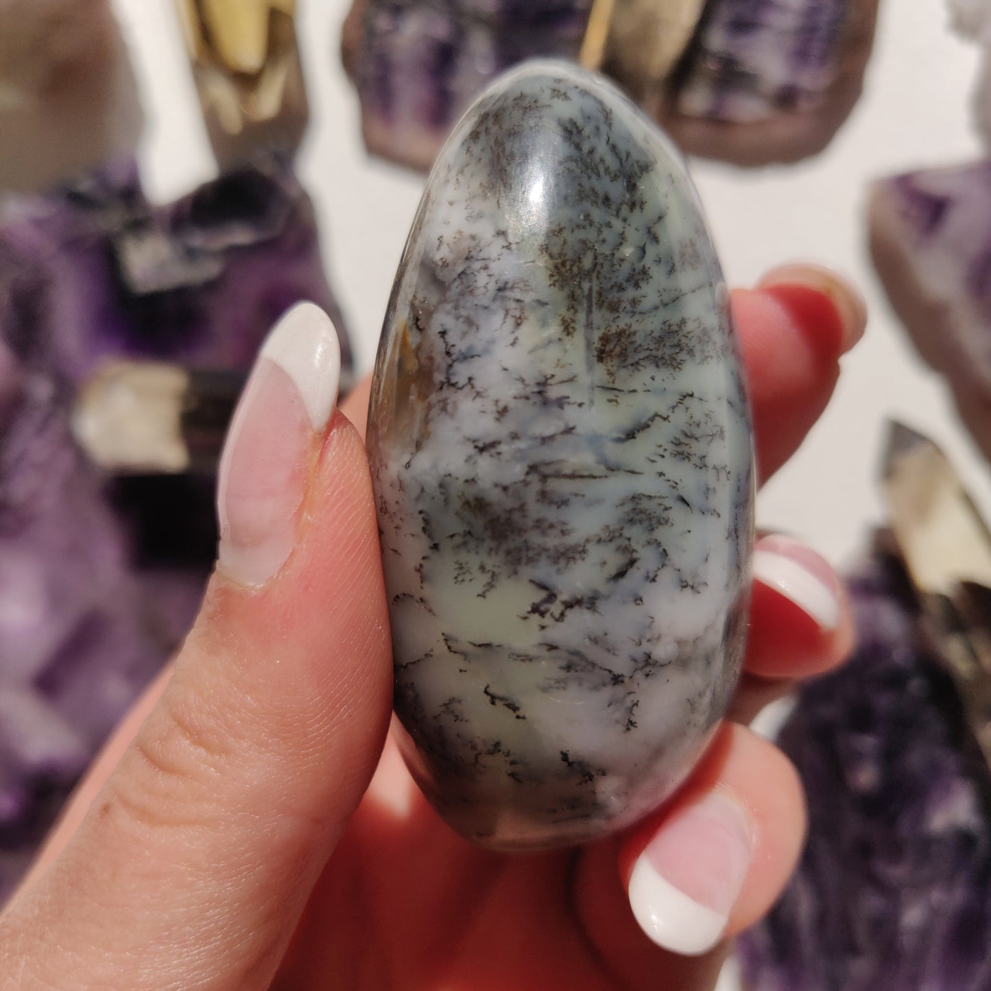 Dendritic Opal Palm Stone (#18) - Simply Affinity