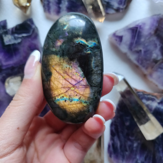 Labradorite Palm Stone (#10) - Simply Affinity