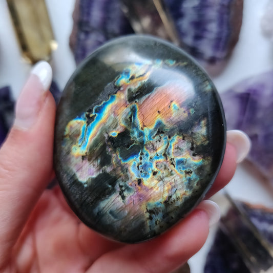 Labradorite Palm Stone (#161) - Simply Affinity