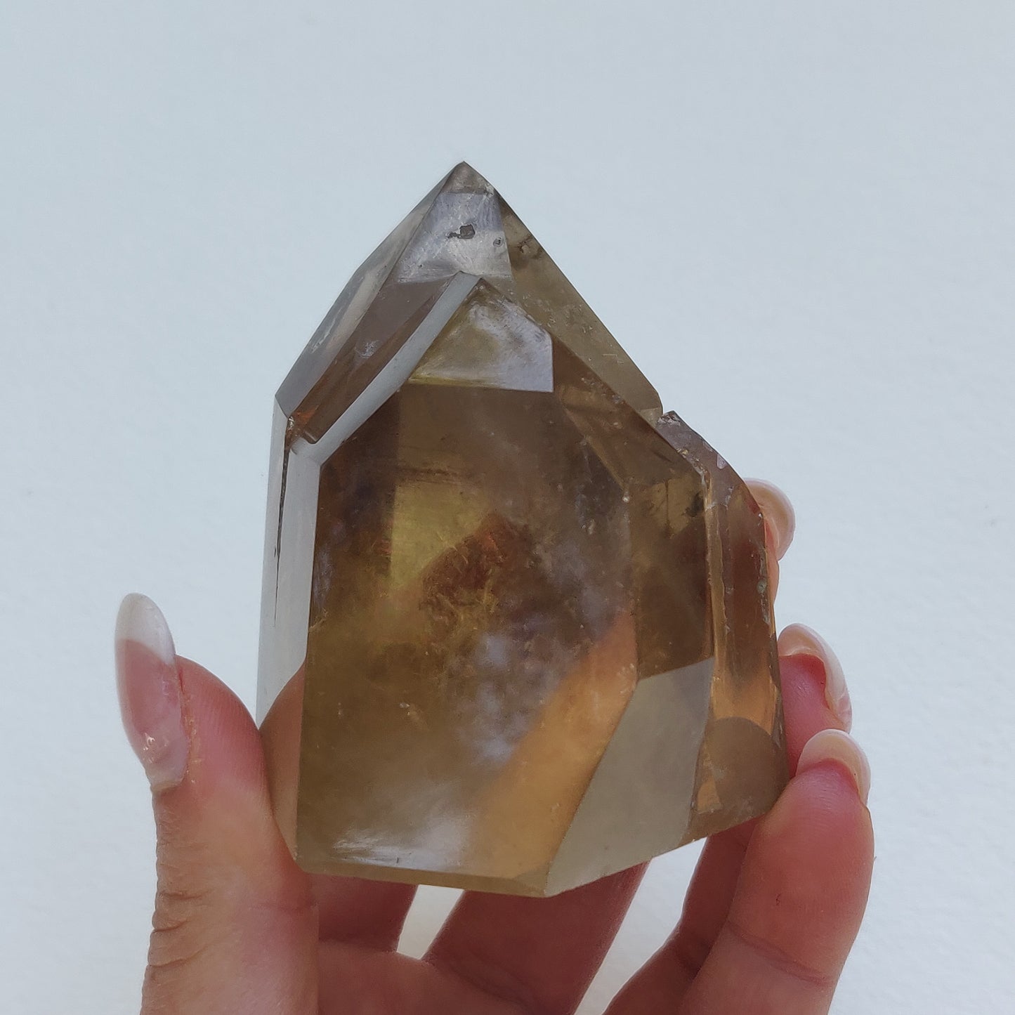 Citrine Cluster Points with Rainbow Inclusons (#12E) - Simply Affinity