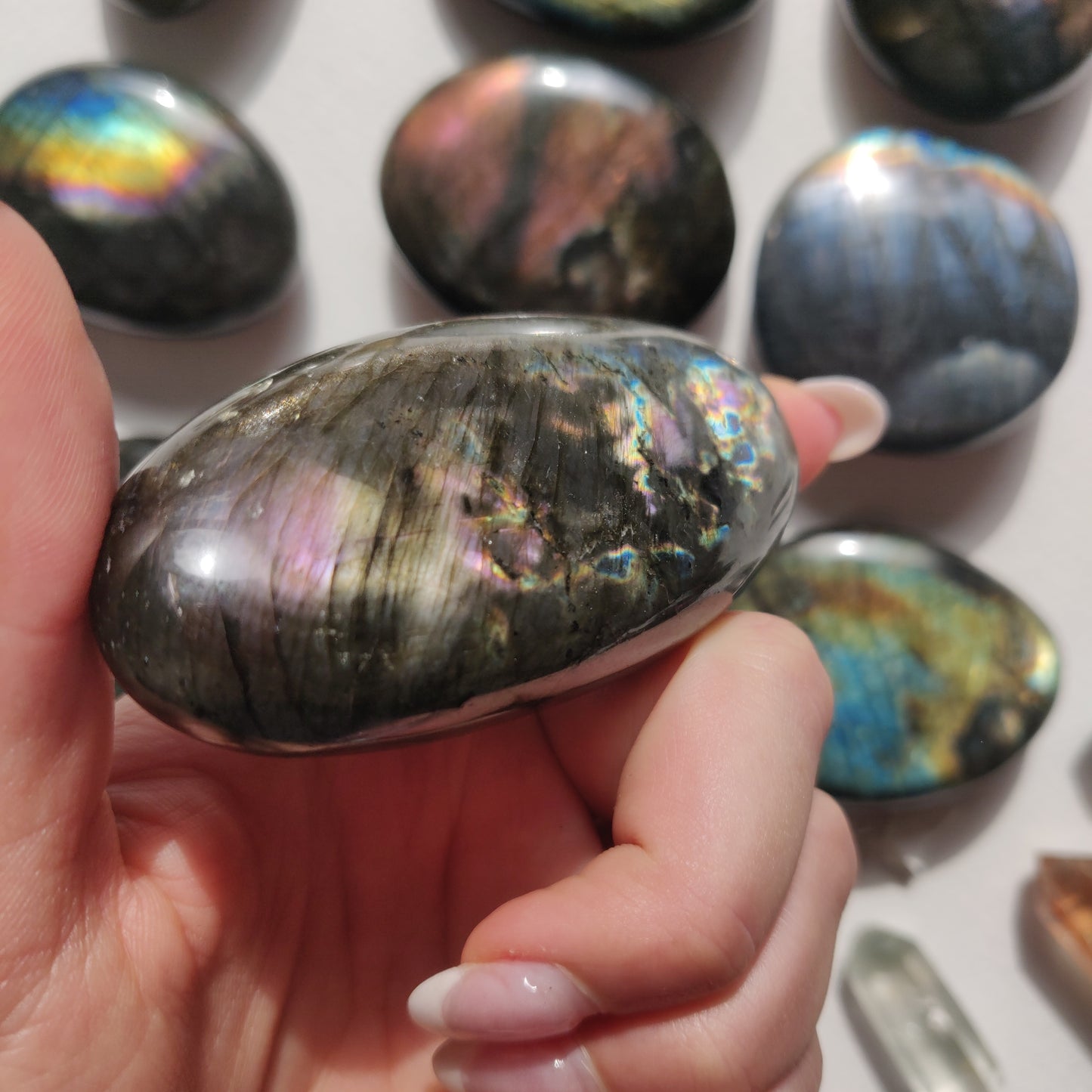 Labradorite Palm Stone (#174) - Simply Affinity