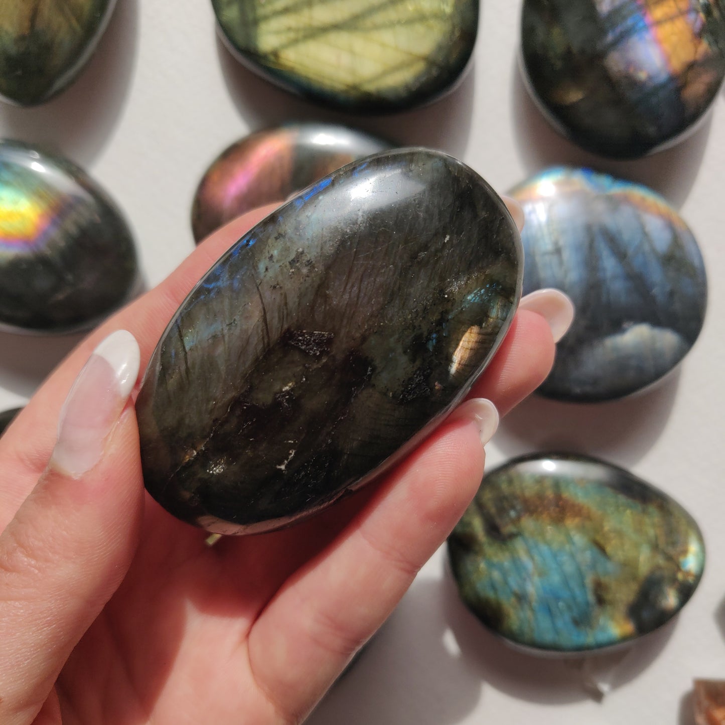 Labradorite Palm Stone (#221) - Simply Affinity