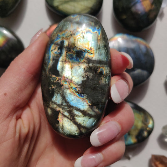 Labradorite Palm Stone (#255) - Simply Affinity