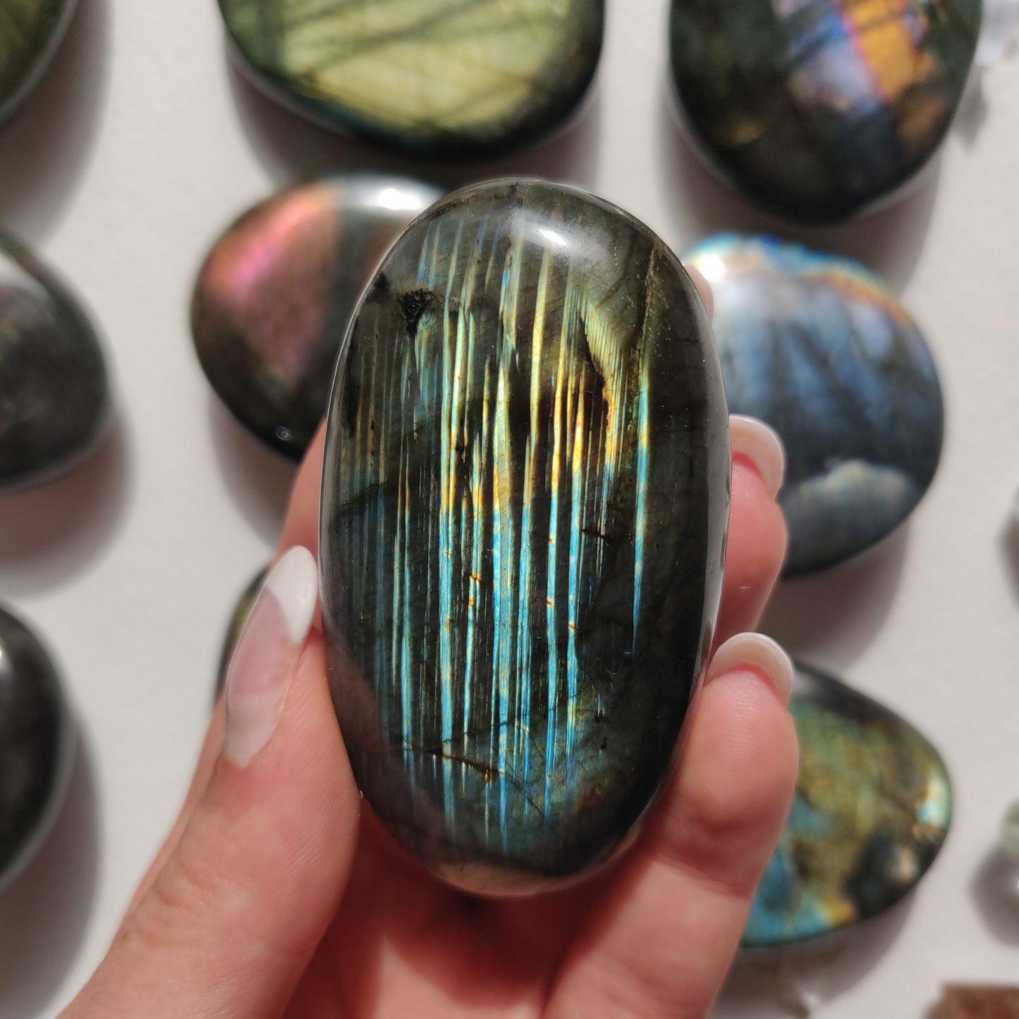 Labradorite Palm Stone (#256) - Simply Affinity