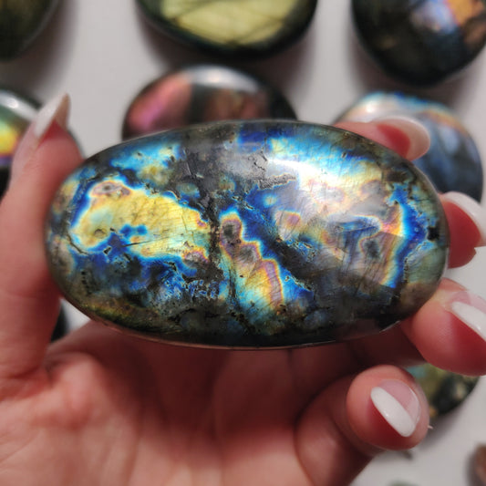 Labradorite Palm Stone (#258) - Simply Affinity