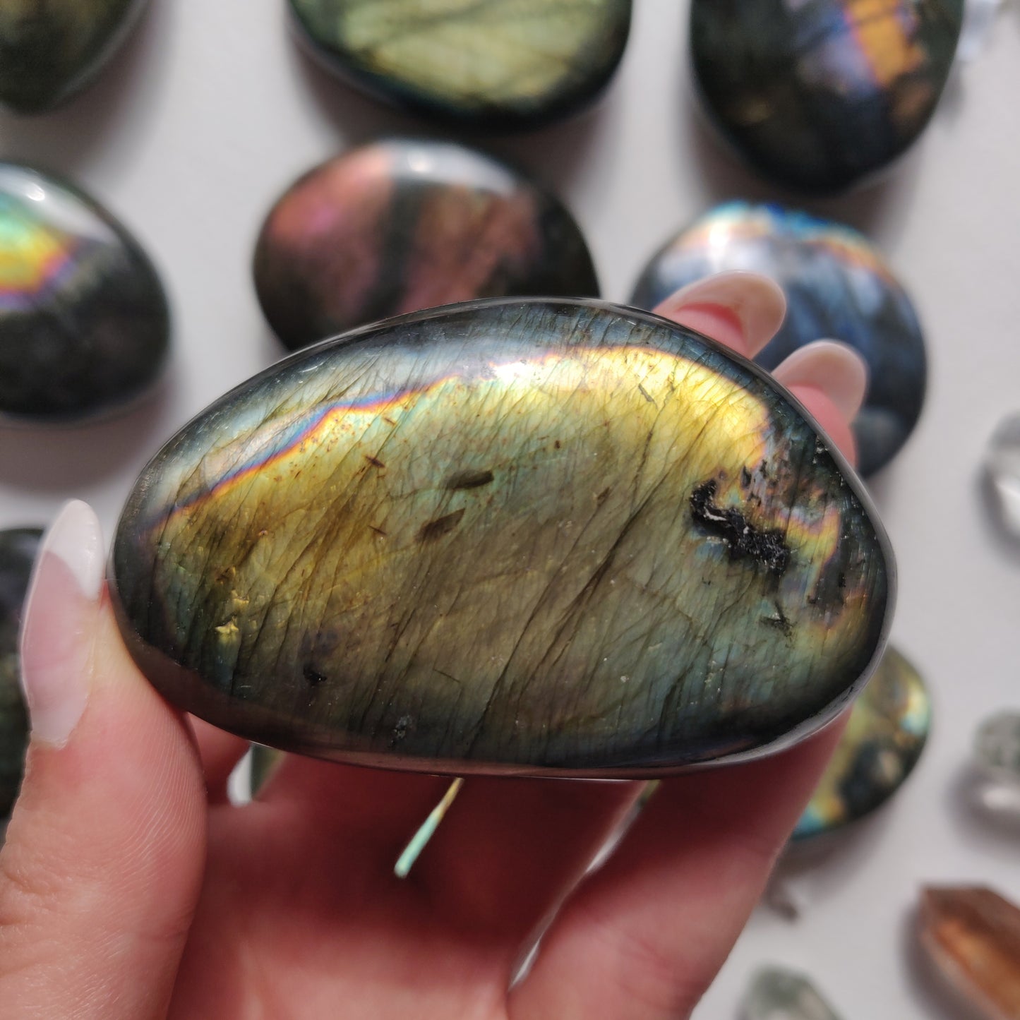 Labradorite Palm Stone (#259) - Simply Affinity