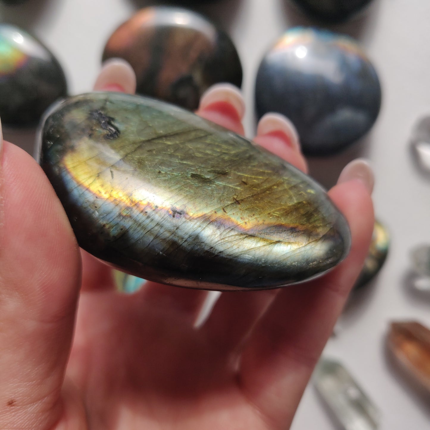 Labradorite Palm Stone (#259) - Simply Affinity