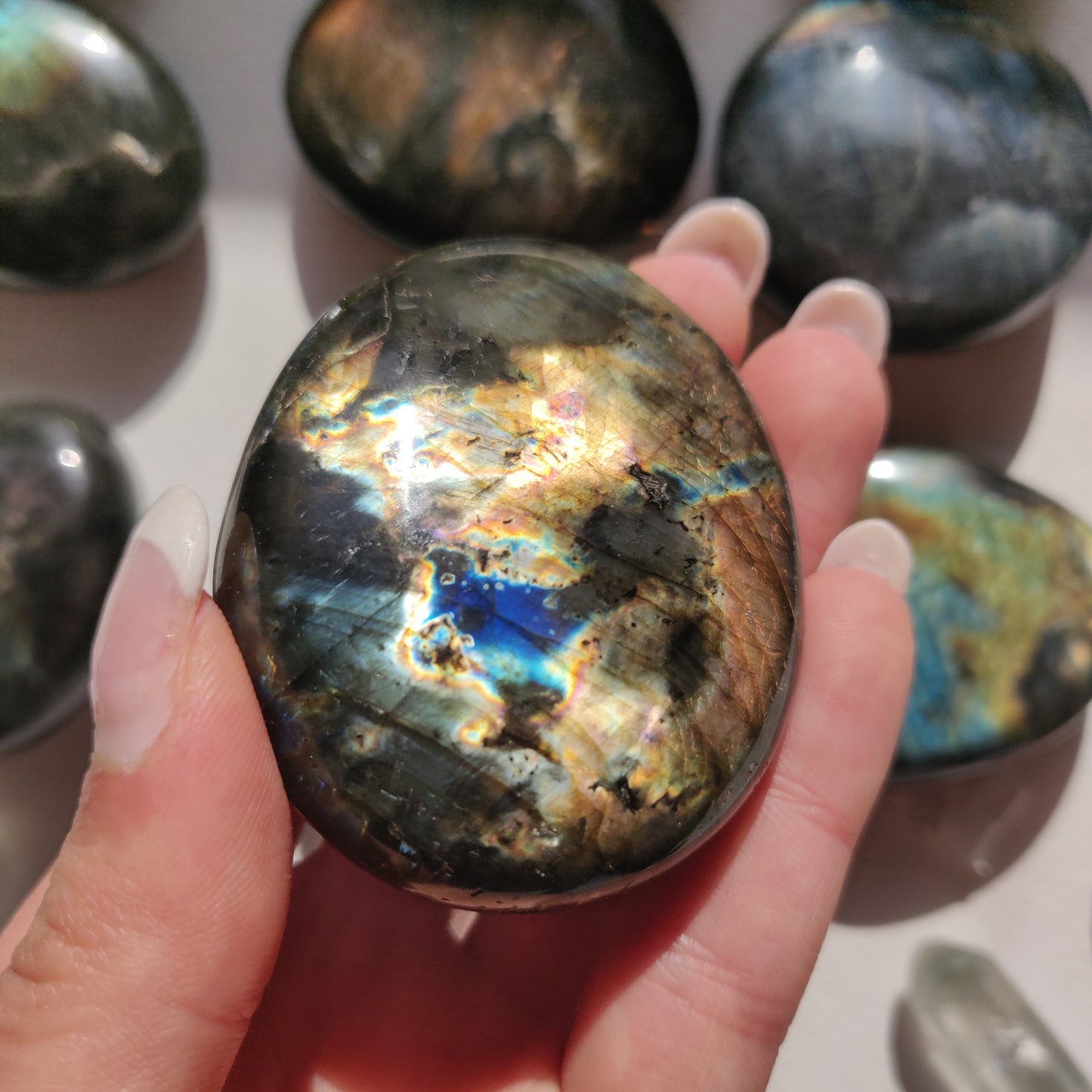Labradorite Palm Stone (#261) - Simply Affinity