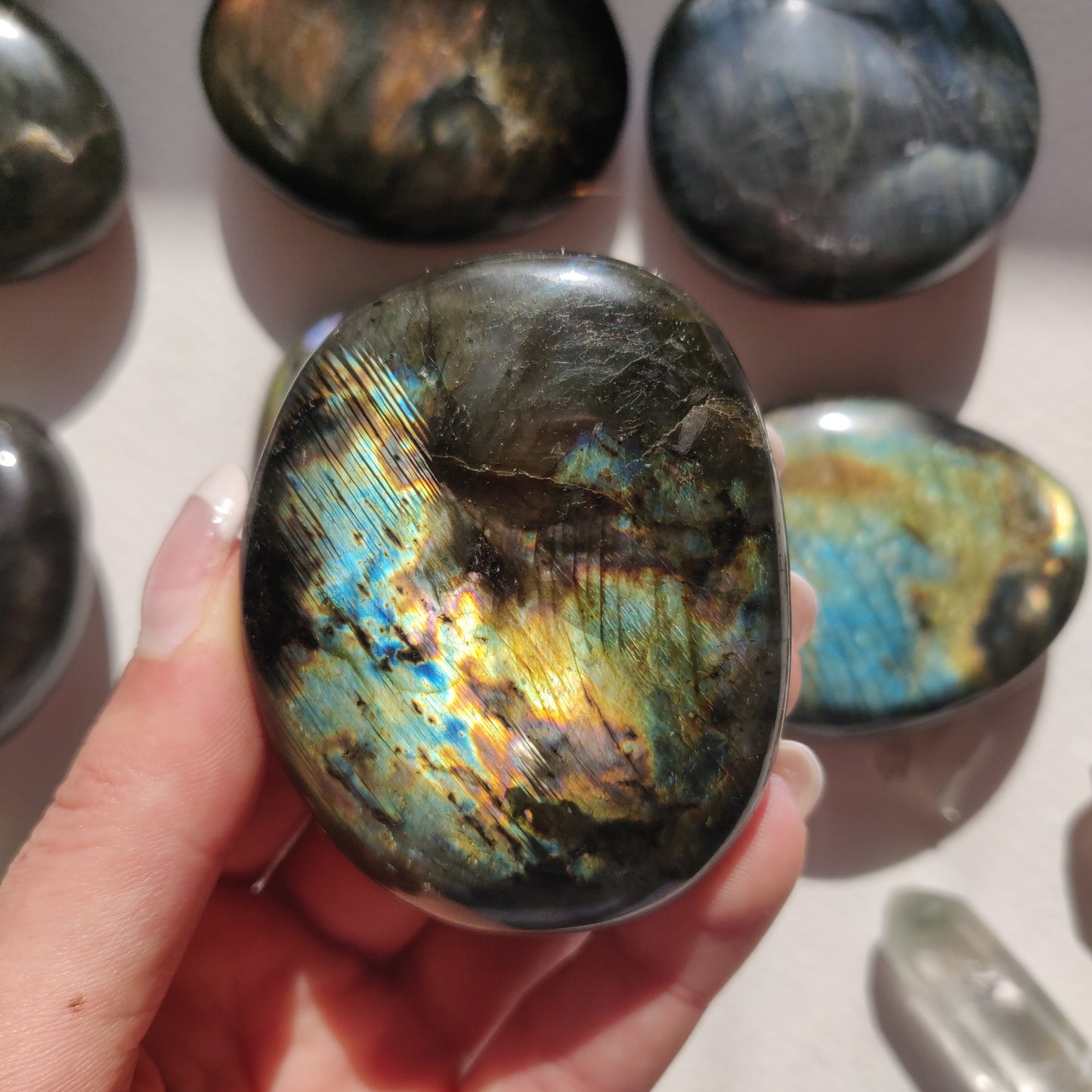 Labradorite Palm Stone (#262) - Simply Affinity